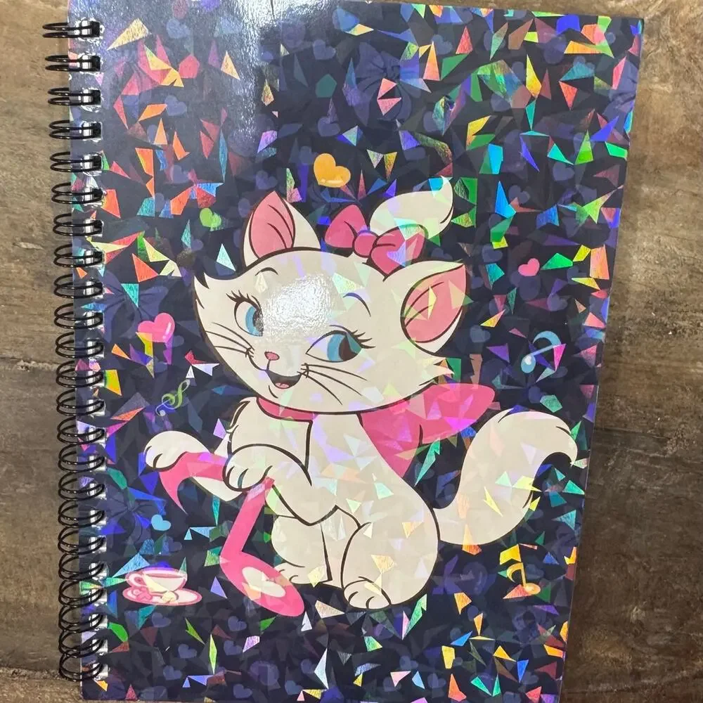 Marie Cat Bundle: A5 Binder with matching paper, divider, tote, and notebook.